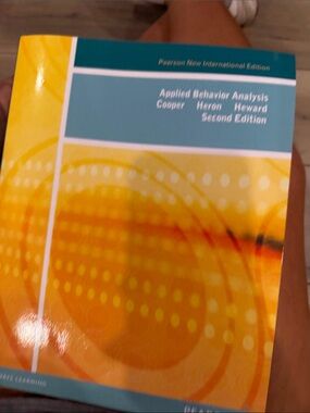 Pearson Applied Behavior Analysis — Yellow & Teal Cover - NEVER USED